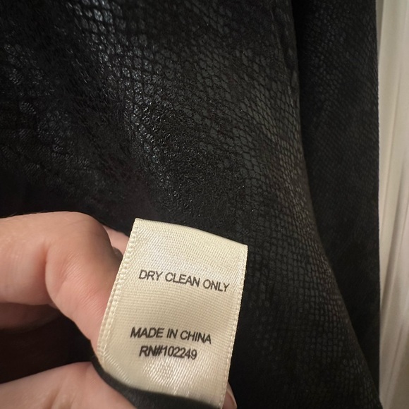 Black embossed NWOT Moto Jacket - Picture 6 of 8